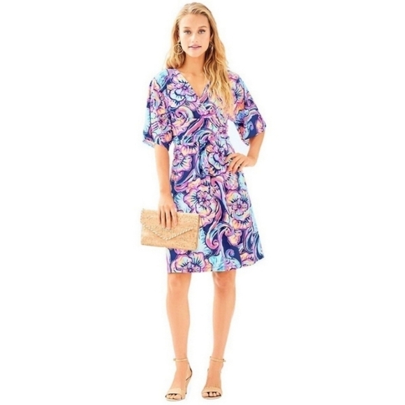 Lilly Pulitzer Parigi Boho Bateau Boho Dress XXS - Picture 1 of 6